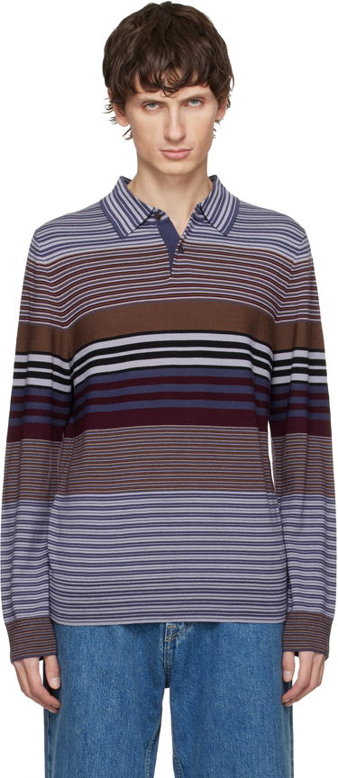 Polo tričko Paul Smith Paul Smith Merino Wool Stripe Long-Sleeve Polo Rôznofarebný | M2R-473Z-T22439-59, 0