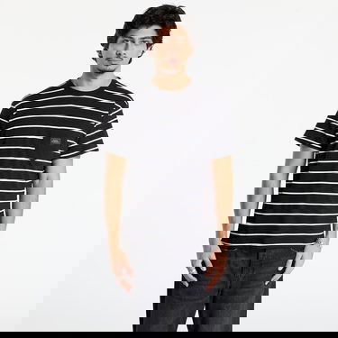 Tričko Horsefeathers Alpha Striped Pocket T-shirt Čierna | SM1257O, 0