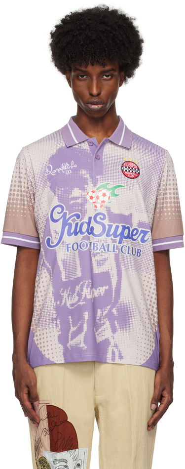 Polo tričko KidSuper Soccer Jersey Polo Fialová | AW24-JRSY-04, 0