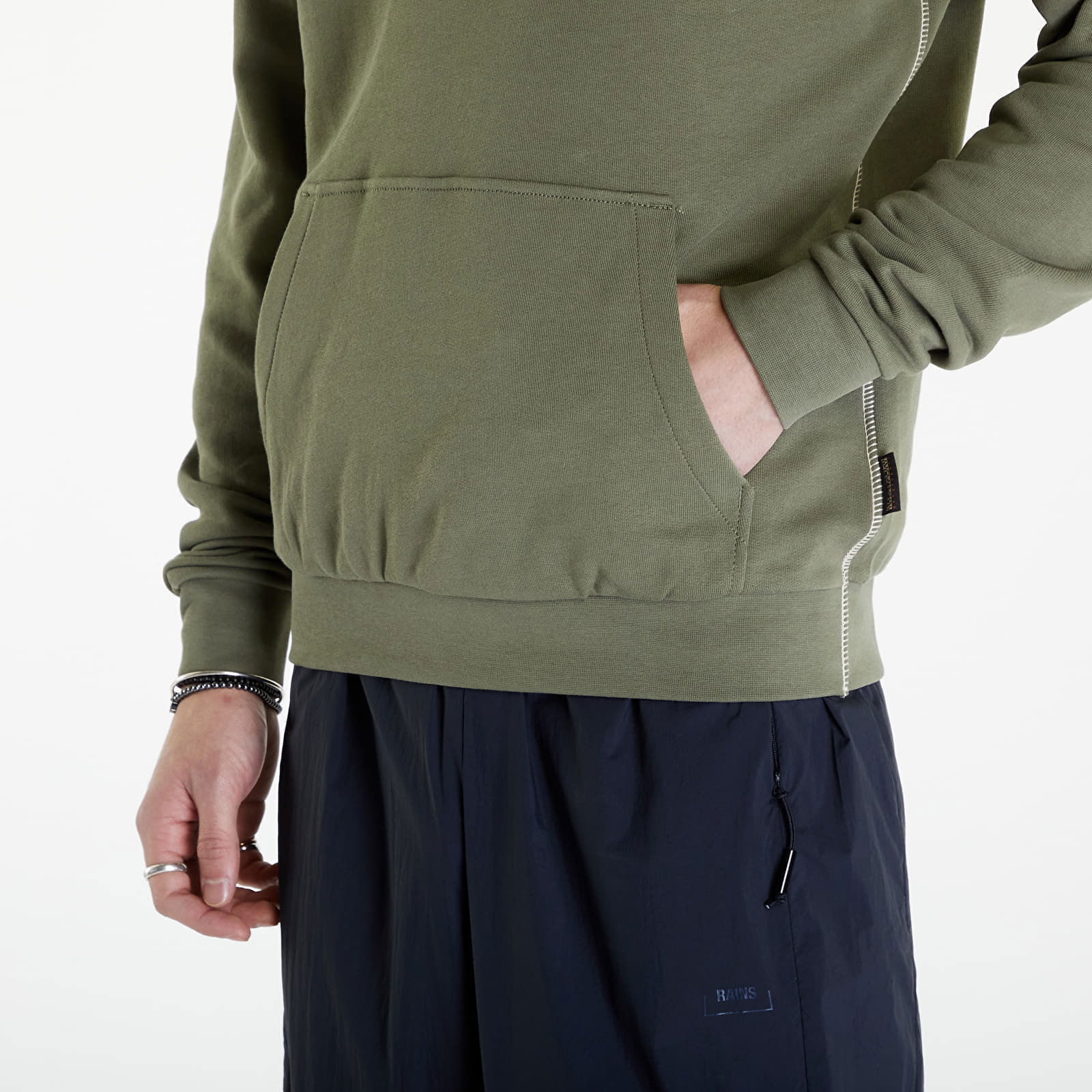 B-Aylmer Hoodie Green Lichen