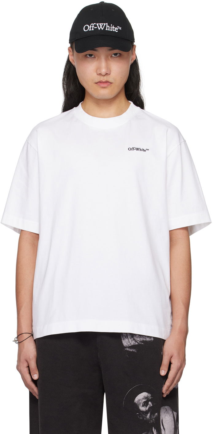 Tričko Off-White White Tattoo Arrow Skate T-Shirt Biela | OMAA120S24JER0010110