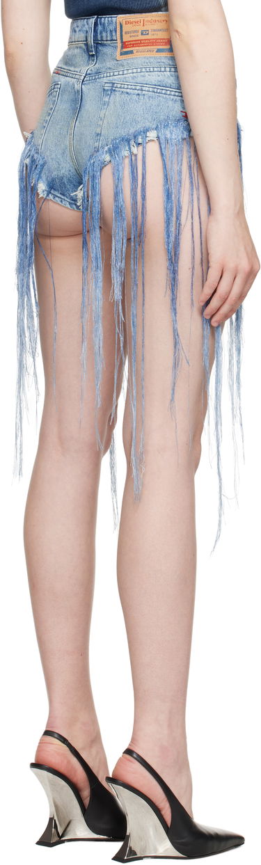 Šortky Diesel Diesel De-Jizz-Fsg Fringe Denim Shorts Modrá | A18145 0CMBM, 2