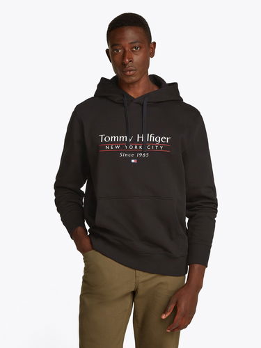 Mikina Tommy Hilfiger Tommy Hilfiger New York City Drawstring Hoodie Čierna | MW0MW38672BDS, 0