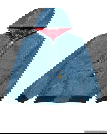 Bunda Carhartt WIP Denim Hooded OG Active Jacket with Quilted Lining, 50 Years Anniversary Edition Modrá | I035966.3FZ12, 0