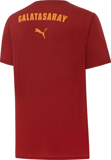Tričko Puma Galatasaray Istanbul Casual T-Shirt with Contrast Piping Červená | 781214-01, 2