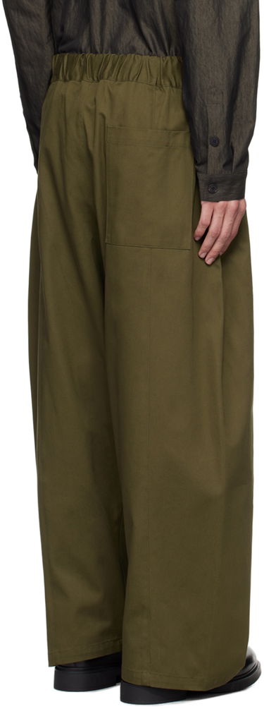 Nohavice sage NATION Sage Nation Box Pleat Trousers Zelené | S011 BOX PLEAT TROUSER, 2