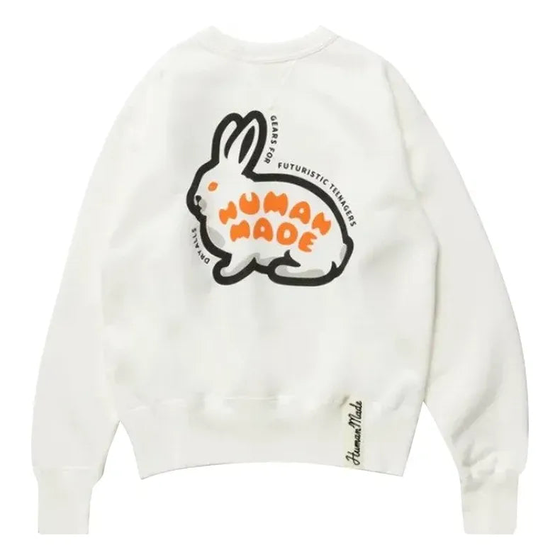 Mikina Human Made Crewneck Rabbit Sweatshirt Biela | HM24CS020
