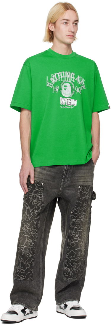 Tričko BAPE Layered College Graphic Relaxed Fit T-Shirt Zelené | 001TEK801317M, 3