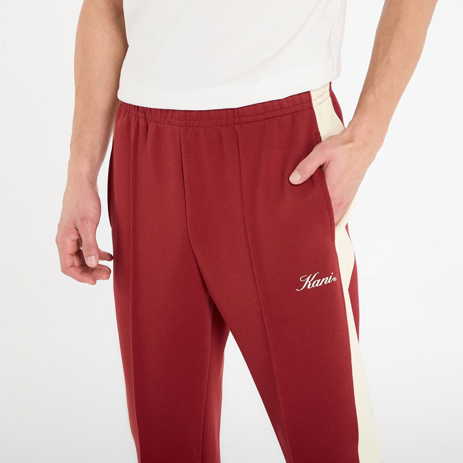 Tepláky Karl Kani Karl Kani Sidestripe Trackpants Vínová | PD00008939, 1