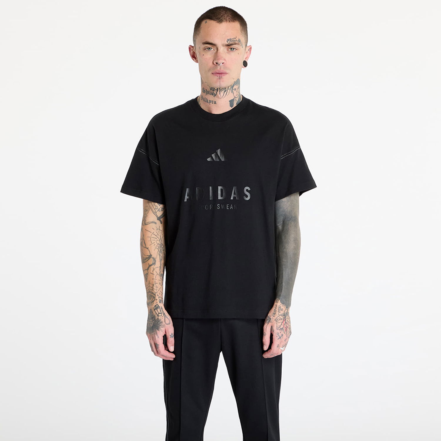 Tričko adidas Performance Graphic Print T-Shirt Čierna | JJ3658, 0