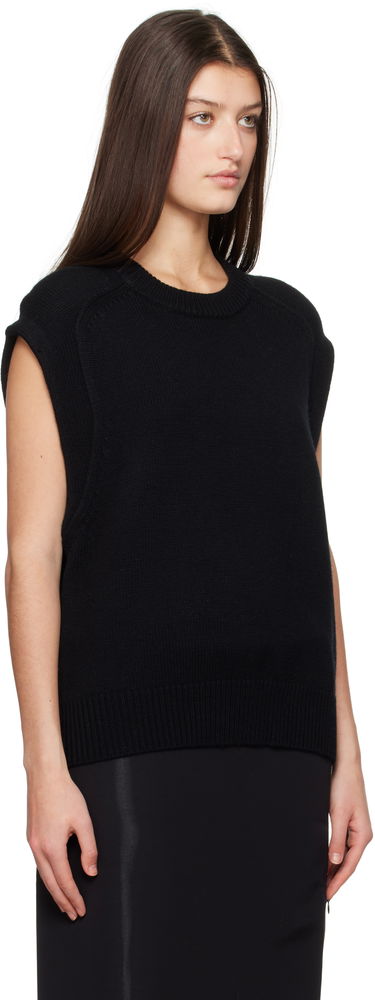 Sveter Loulou de Saison Loulou de Saison Mari Sleeveless Knit Top Čierna | MARI, 1