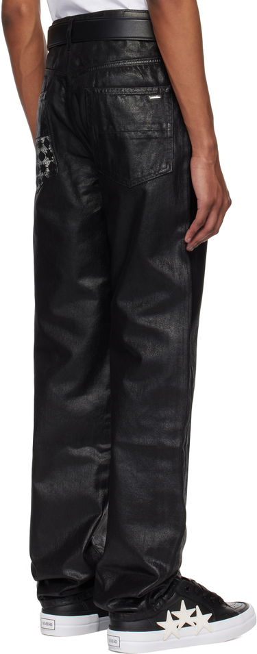 Džínsy AMIRI AMIRI MA Quad Straight Waxed Jeans Čierna | AMDNGH1059, 2