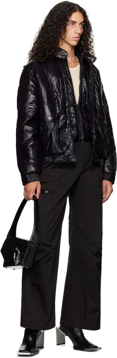 Taška cez rameno HELIOT EMIL Carabiner Leather Shoulder Bag Čierna | AW24_15_073_BLK01, 3