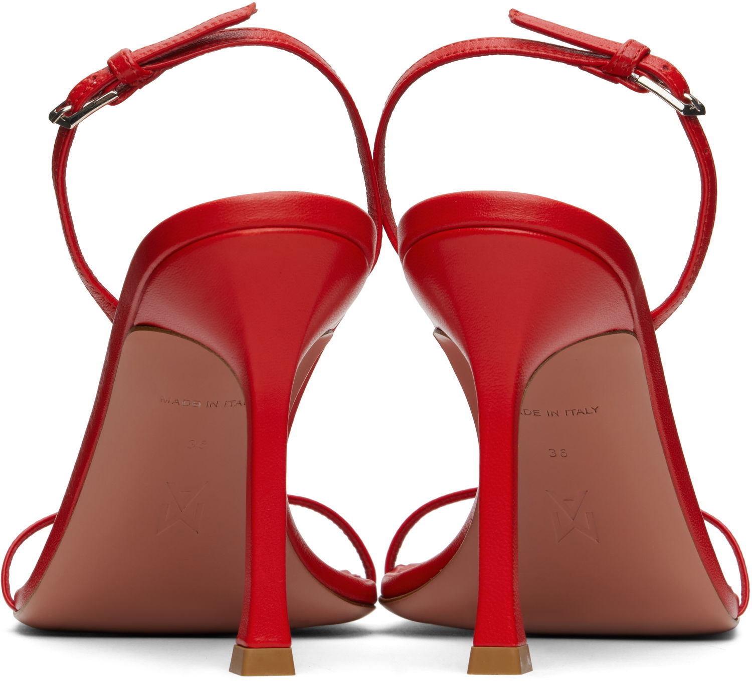 Doplnky Amina Muaddi Amina Muaddi Maya Slingback Heeled Sandals Červená | MAYA SLINGBACK NAPPA, 1