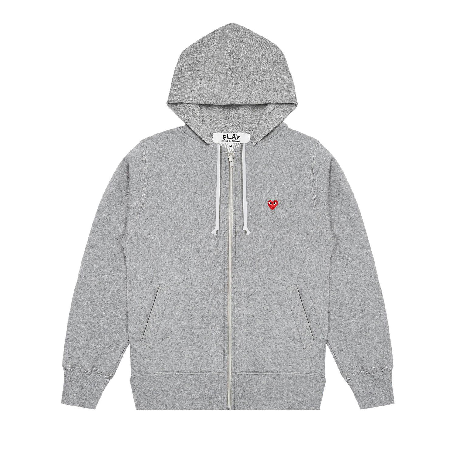 Mikina Comme des Garçons PLAY Small Heart Zip Hoodie Šedá | AZ T311 051 1, 1