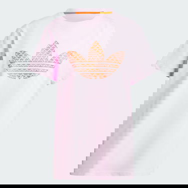 Tričko adidas Performance Trefoil Monogram Infill Béžová | IJ7068, 4