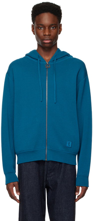 Mikina WOOYOUNGMI Wooyoungmi Zip Hoodie Modrá | W223KN05, 0