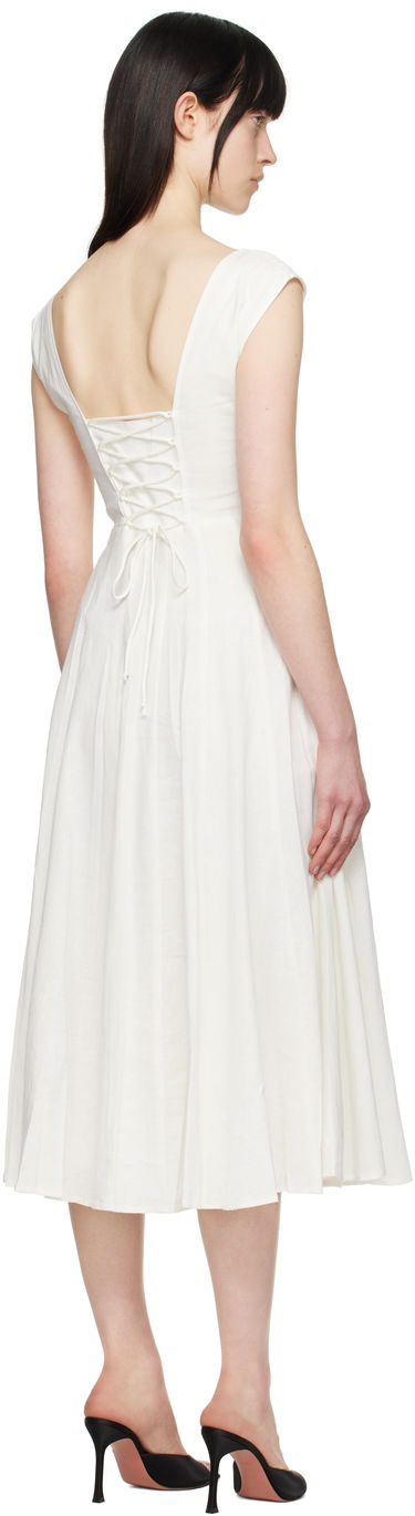 Šaty GUIZIO Guizio Leila Midi Dress Biela | P24404W085, 2