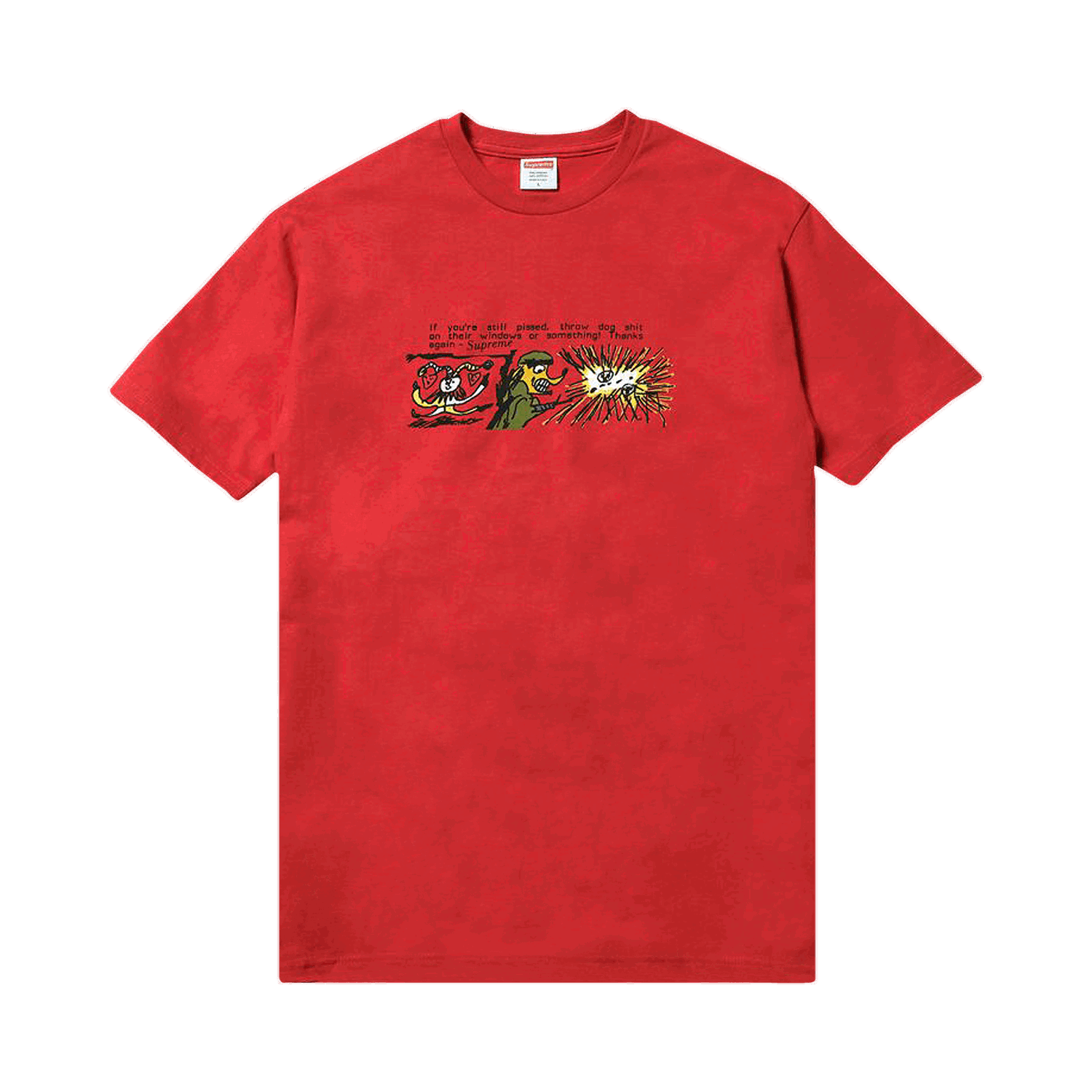 Tričko Supreme Dog Shit Tee Červená | FW17T38 RED, 0