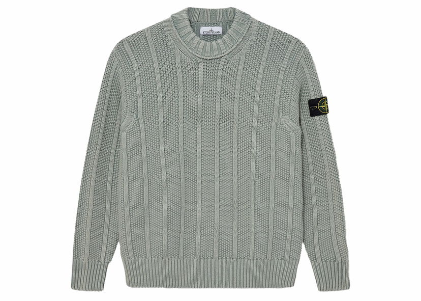 Sveter Stone Island Pure Wool Sweater Šedá | 7915568T1-V0055
