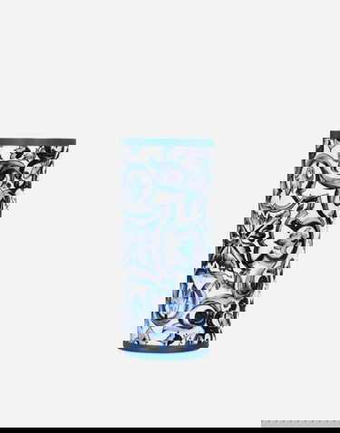 Home decor Dolce & Gabbana Dolce & Gabbana Cylindrical Porcelain Majolica-print Vase Rôznofarebný | TCC196TCAMZUB011, 3