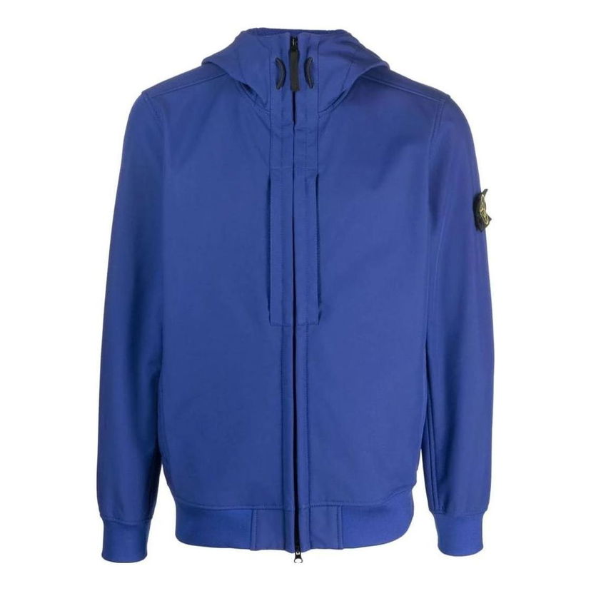 Vetrovka Stone Island Soft Shell Hoody Jacket Modrá | 7915Q0122-V0022