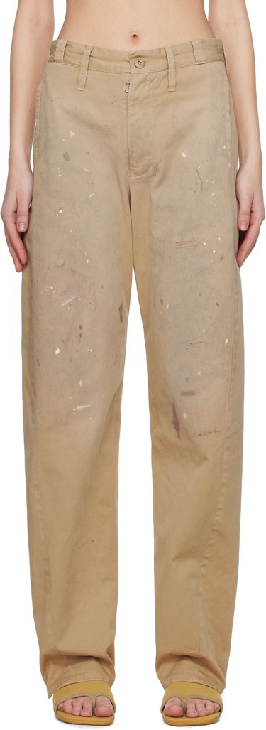 Cargo nohavice Maison Margiela MM6 Maison Margiela Tailored Painter Trousers Béžová | S62KB0230 M35435, 0