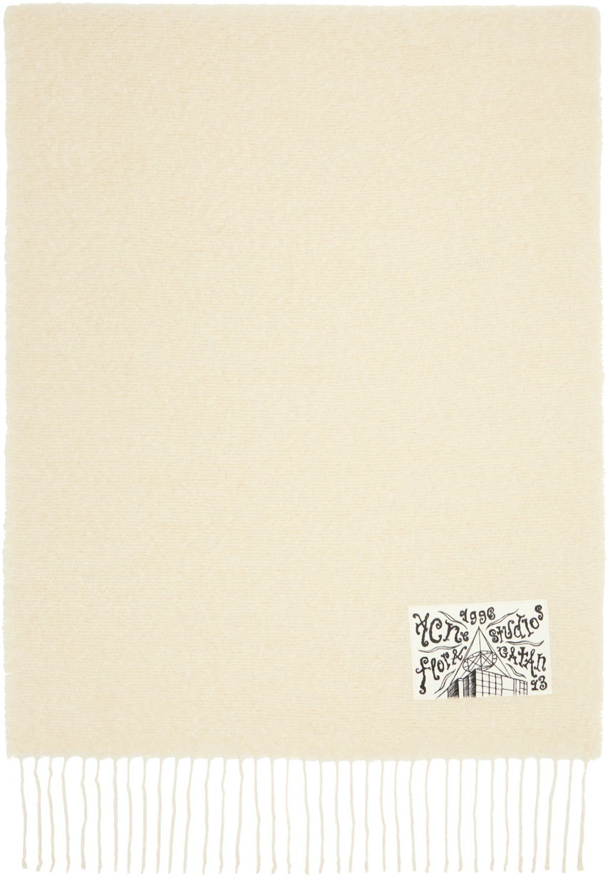 Oblečenie Acne Studios Off-White Fringe Scarf Béžová | CA0277-, 0