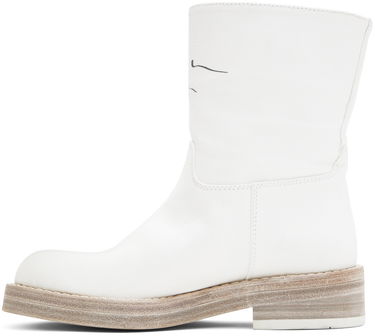 Oblečenie Ann Demeulemeester Ann Demeulemeester Billie Canvas Boots Biela | 2201-W-R11-195-001, 2
