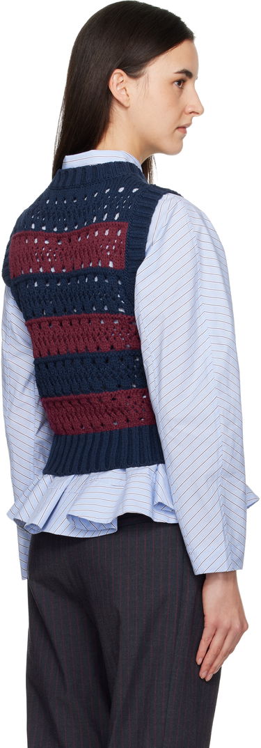 Vesta GANNI GANNI Cotton Mixed Stripe Vest Rôznofarebný | K2568, 2