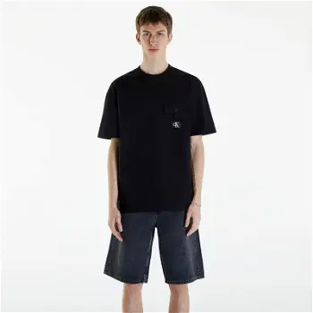 CALVIN KLEIN Texture Pocket Short Sleeve T-Shirt J30J325214 BEH