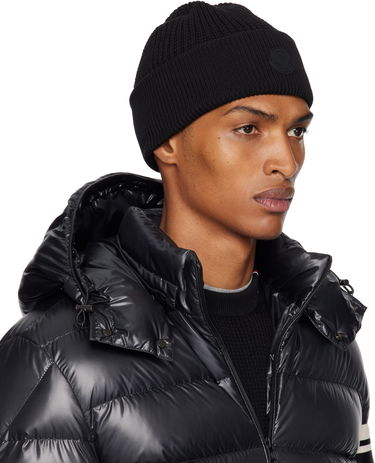 Kulicha Moncler Moncler Logo Cotton Beanie Biela | K20913B00032M1367, 3