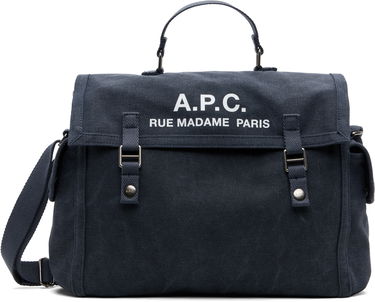 Taška cez rameno A.P.C. A.P.C. Recuperation Satchel Bag Navy | COHGV-H61930, 0