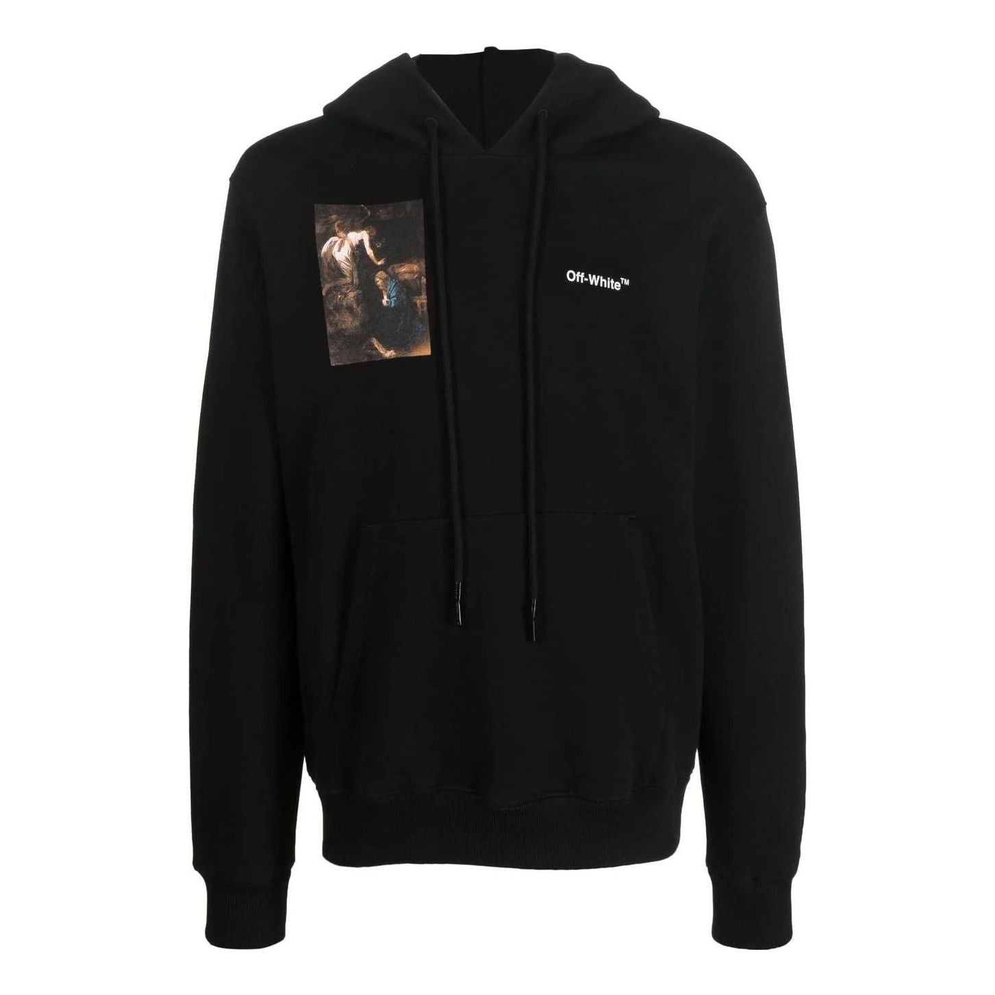 Mikina Off-White Off-White FW22 Character Print Loose Fit Hoodie Čierna | OMBB097C99FLE0101001, 0