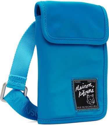 Taška cez rameno MAISON KITSUNÉ Maison Kitsuné 'The Traveller' Neck Pouch Modrá | MM05362WQ1001P451, 1