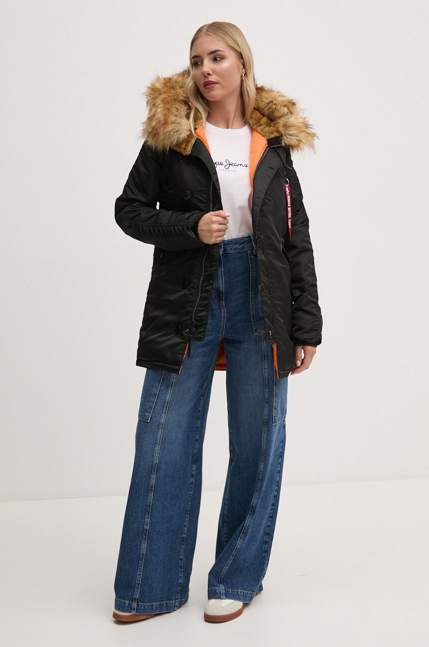 Parka Alpha Industries Parka Winter Čierna | 113007, 1