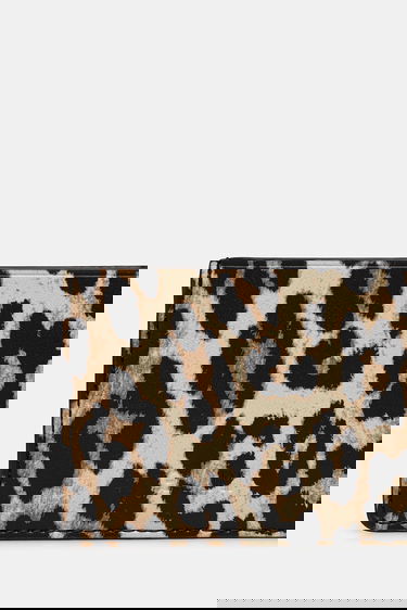 Peňaženka GANNI GANNI Bou Leopard Print Card Holder Béžová | A6541, 4