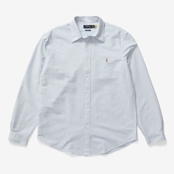 Košeľa Polo by Ralph Lauren Custom Fit Oxford Shirt Šedá | 710792041004, 0