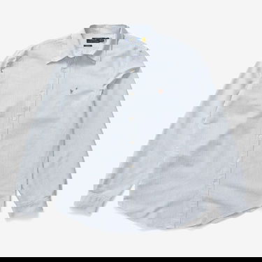 Košeľa Polo by Ralph Lauren Custom Fit Oxford Shirt Šedá | 710792041004, 0