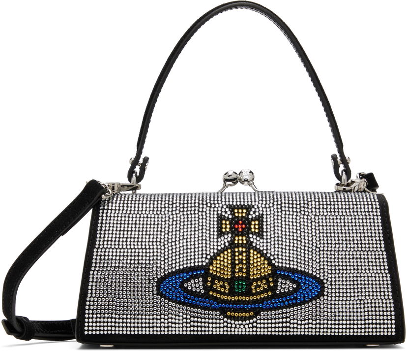 Kabelka Vivienne Westwood Doll XL Orb-Logo Crystal Top-Handle Bag Rôznofarebný | 4B010015W-PT000Q-