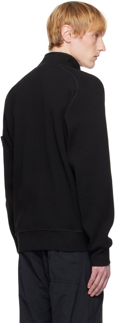Sveter Stone Island Stone Island Waffle Fleece Sweatshirt Čierna | K1S15 6100007 S0044, 2