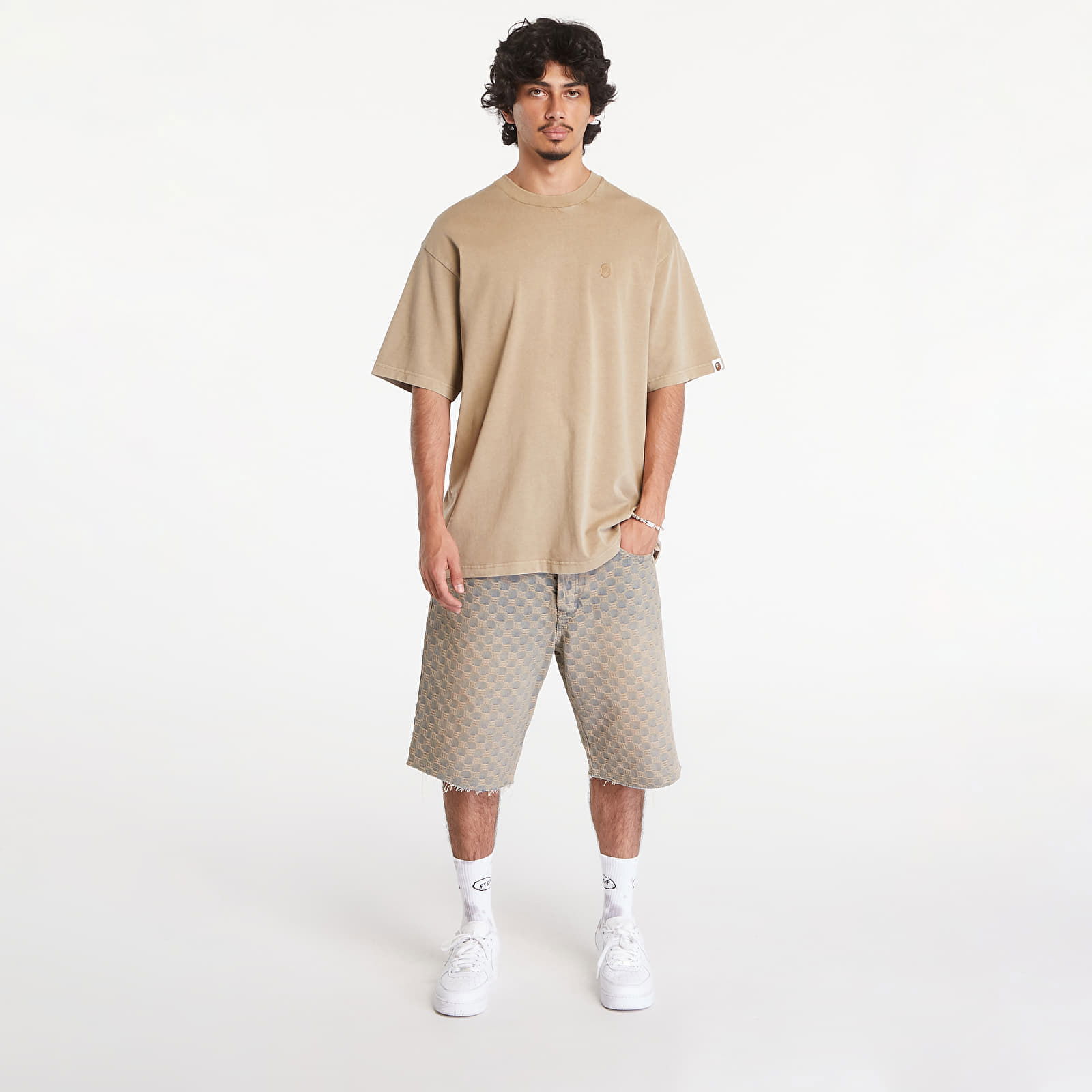 A Bathing Ape One Point Garment Dyed Pocket T-Shirt