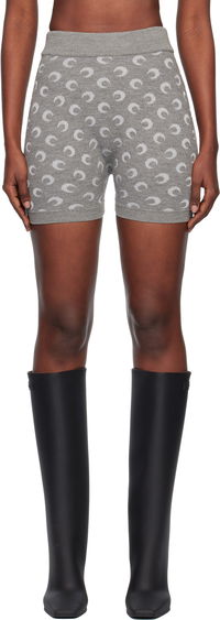 Marine Serre Moon Jacquard Knit Shorts