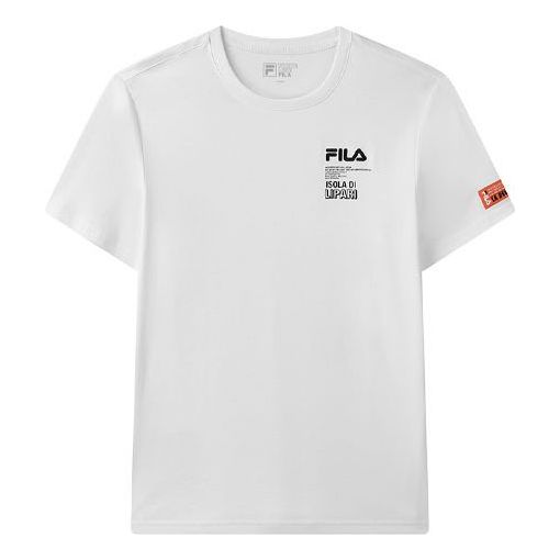 Tričko FILA Short Sleeve Graphic T-Shirt Biela | F11M128117F-WT, 0