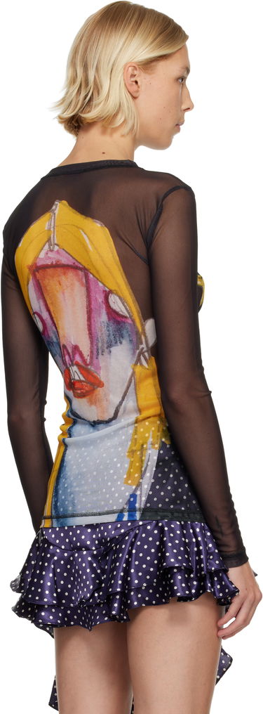 Tričko Charles Jeffrey Loverboy Graphic Powermesh Long Sleeve T-shirt Rôznofarebný | 52080202, 2