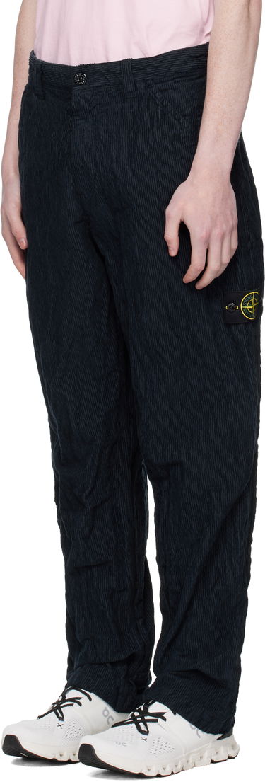 Nohavice Stone Island Wrinkled Corduroy Trousers Navy | K2S15 3100026 S0229, 3