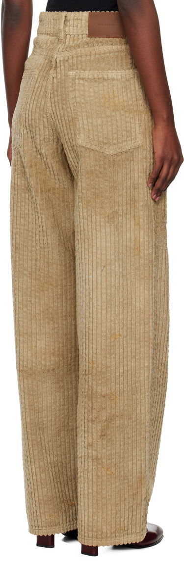 Nohavice OUR LEGACY Full Cut Distressed Corduroy Trousers Béžová | W4255FT, 2