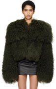 Attico Cropped Shearling Jacket