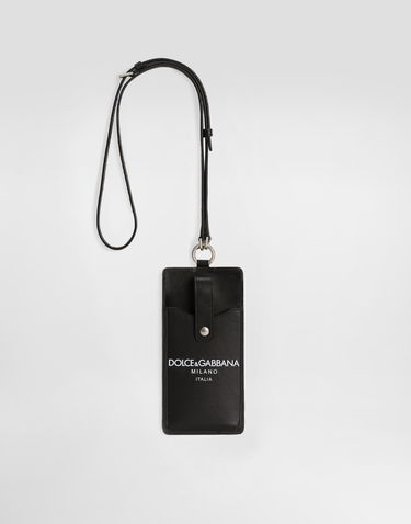 Kľúčenka Dolce & Gabbana Dolce & Gabbana Calfskin Phone Holder Čierna | BP3345A6E4880999, 2
