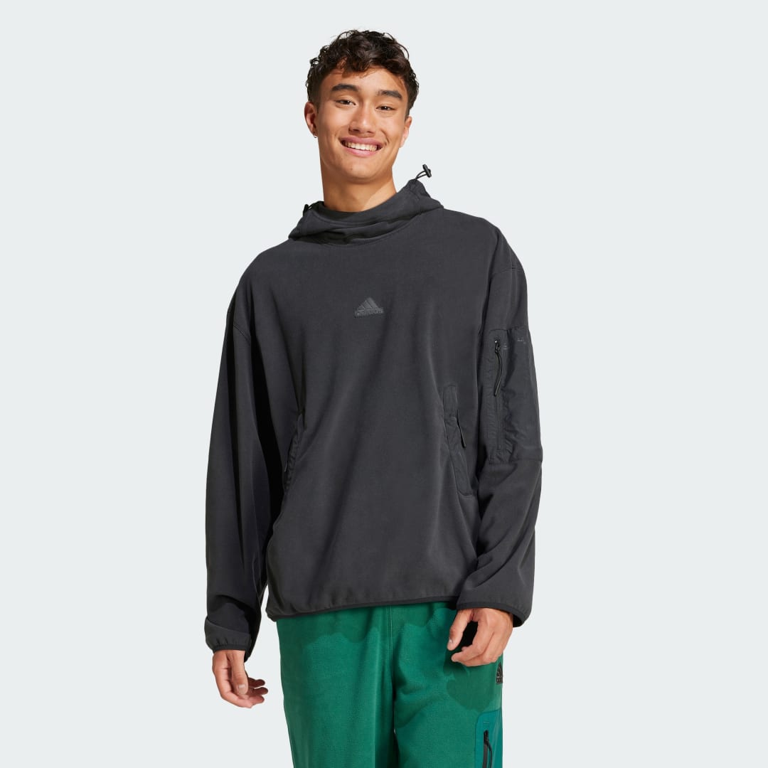 Mikina adidas Performance City Escape Polar Fleece Čierna | IY1497, 1